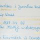 Zaproszenie Alicji Różańskiej i Jarosława Krall na ślub, który się odbył 25 kwietnia 1987 r.